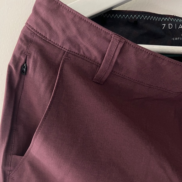 NEW Men Plum Dynamic Short by 7 Diamonds Size 29 - Picture 2 of 8